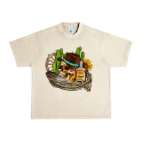 Sandshell cowboy cactus  sunflowers whiskey Urban Heavy Tee - AdoDesignShop