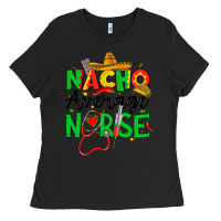 Black nacho average nurse Ladies Tee - JahusDesignShop