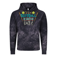 Cloud Black softball Vintage Hoodie - CowhideDigitalArt