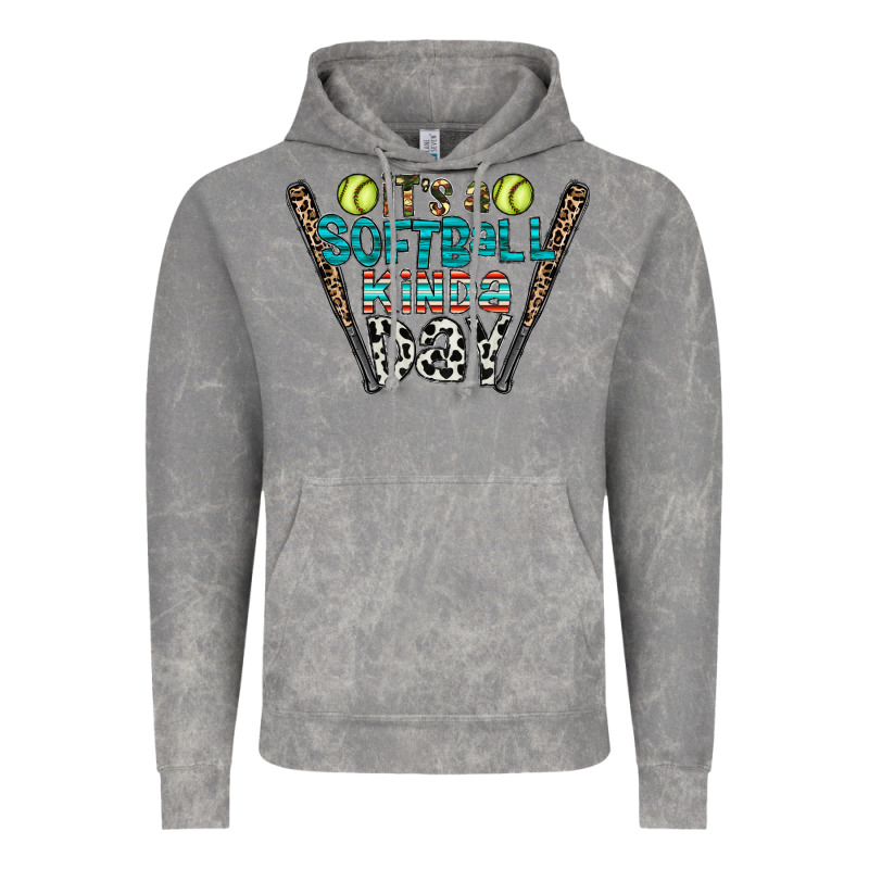 Softball Vintage Hoodie by CowhideDigitalArt | Teevron