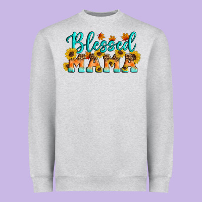 Blessed Mama Heavyweight Sweatshirt Designed By Artiststas