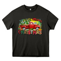 Asphalt merry christmas truck Heavy Core Tee - Zillion Design Studio
