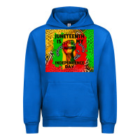 Cobalt juneteenth is my independence day Urban Hoodie - CowGirlArtShop
