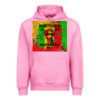 Fuchsia Pink juneteenth is my independence day Urban Hoodie - CowGirlArtShop