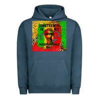 Pigment Midnight Navy juneteenth is my independence day Urban Hoodie - CowGirlArtShop