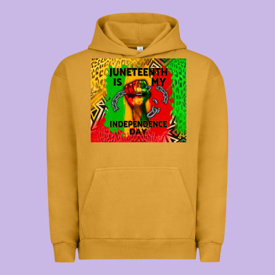 Juneteenth Is My Independence Day Urban Hoodie Designed By Cowgirlartshop