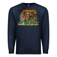 Navy Fall Cutest Pumpkin In The Patch Deer Premium Sweatshirt - LillyAllenDesigns