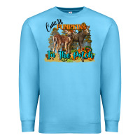 Ocean Blue Fall Cutest Pumpkin In The Patch Deer Premium Sweatshirt - LillyAllenDesigns