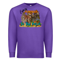 Purple Fall Cutest Pumpkin In The Patch Deer Premium Sweatshirt - LillyAllenDesigns