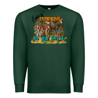 Sports Green Fall Cutest Pumpkin In The Patch Deer Premium Sweatshirt - LillyAllenDesigns
