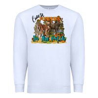 White Fall Cutest Pumpkin In The Patch Deer Premium Sweatshirt - LillyAllenDesigns