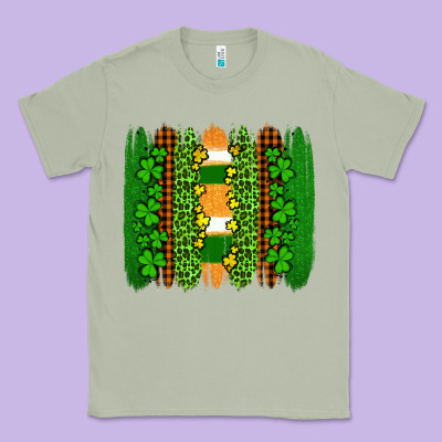 St Patricks  Brushstrokes Classic Tee Designed By Adodesignshop