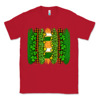 Red st patricks  brushstrokes Classic Tee - AdoDesignShop