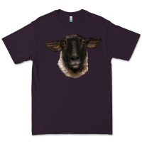 Plum suffolk ewe head Premium Tee - BarkalooDesign