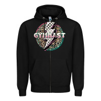 Black gymnast Zipper Hoodie - MaliasSmallBusiness