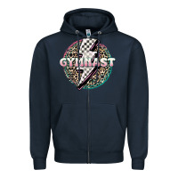 Navy gymnast Zipper Hoodie - MaliasSmallBusiness