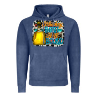 Vintage Denim whiskey bent hell bound Vintage Hoodie - CowhideDigitalArt
