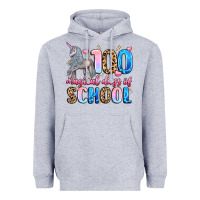 Heather Grey 100 magical days of school Heavyweight Hoodie - LillyAllenDesigns