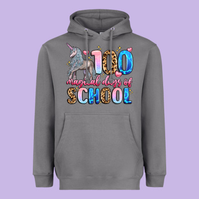 100 Magical Days Of School Heavyweight Hoodie Designed By Lillyallendesigns