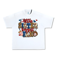 White little sister biggest fan baseball Urban Heavy Tee - Jasminsmagicworld