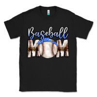 Black Baseball Mom Classic Tee - CowhideDigitalArt