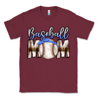 Burgundy Baseball Mom Classic Tee - CowhideDigitalArt