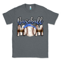 Charcoal Heather Baseball Mom Classic Tee - CowhideDigitalArt