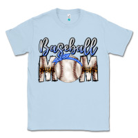 Dusty Blue Baseball Mom Classic Tee - CowhideDigitalArt