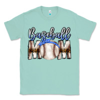 Seafoam Baseball Mom Classic Tee - CowhideDigitalArt