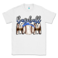 White Baseball Mom Classic Tee - CowhideDigitalArt