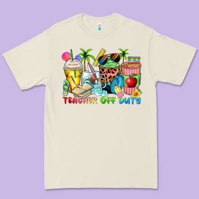 Teacher Off Duty Coffee Cups Premium Tee Designed By Zillion Design Studio