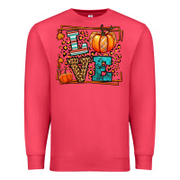 Cardinal Fall Autumn Leopard Love Pumpkin Premium Sweatshirt - LillyAllenDesigns