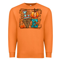 Carrot Fall Autumn Leopard Love Pumpkin Premium Sweatshirt - LillyAllenDesigns