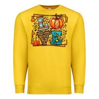 Lemon Fall Autumn Leopard Love Pumpkin Premium Sweatshirt - LillyAllenDesigns