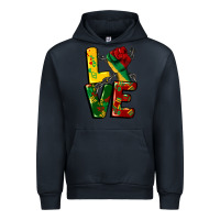 Navy love juneteenth Urban Hoodie - CowGirlArtShop