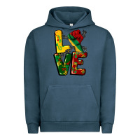 Pigment Midnight Navy love juneteenth Urban Hoodie - CowGirlArtShop
