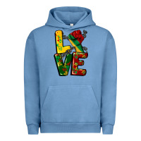 Pigment Pebble Blue love juneteenth Urban Hoodie - CowGirlArtShop