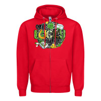 Red one lucky nurse Zipper Hoodie - MaliasSmallBusiness