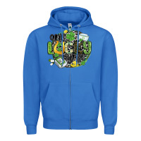 True Royal one lucky nurse Zipper Hoodie - MaliasSmallBusiness
