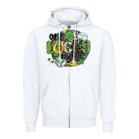 White one lucky nurse Zipper Hoodie - MaliasSmallBusiness