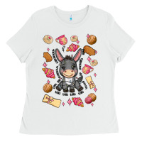 White mi donkey mexican concha Ladies Tee - MaliasSmallBusiness