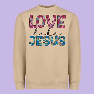 Love Like Jesus Heavyweight Sweatshirt Designed By Jahusdesignshop