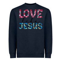 Navy love like jesus Heavyweight Sweatshirt - JahusDesignShop