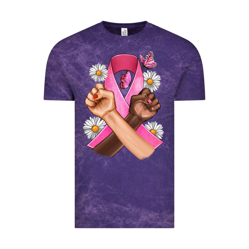 Breast Cancer Fist Daisy Butterfly Vintage Tee by Artiststas | Teevron