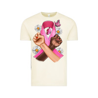 Vintage Arctic Breast Cancer Fist Daisy Butterfly Vintage Tee - Artiststas