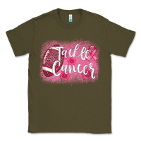 Army Green tackle cancer football leopard Classic Tee - AdoDesignShop