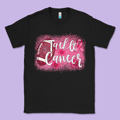 Tackle Cancer Football Leopard Classic Tee Designed By Adodesignshop
