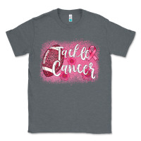 Charcoal Heather tackle cancer football leopard Classic Tee - AdoDesignShop