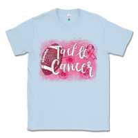 Dusty Blue tackle cancer football leopard Classic Tee - AdoDesignShop