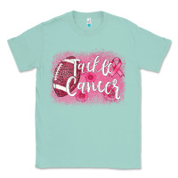 Seafoam tackle cancer football leopard Classic Tee - AdoDesignShop